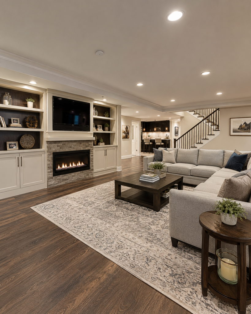Basement Finishing by Brent Carlson Construction in Utah
